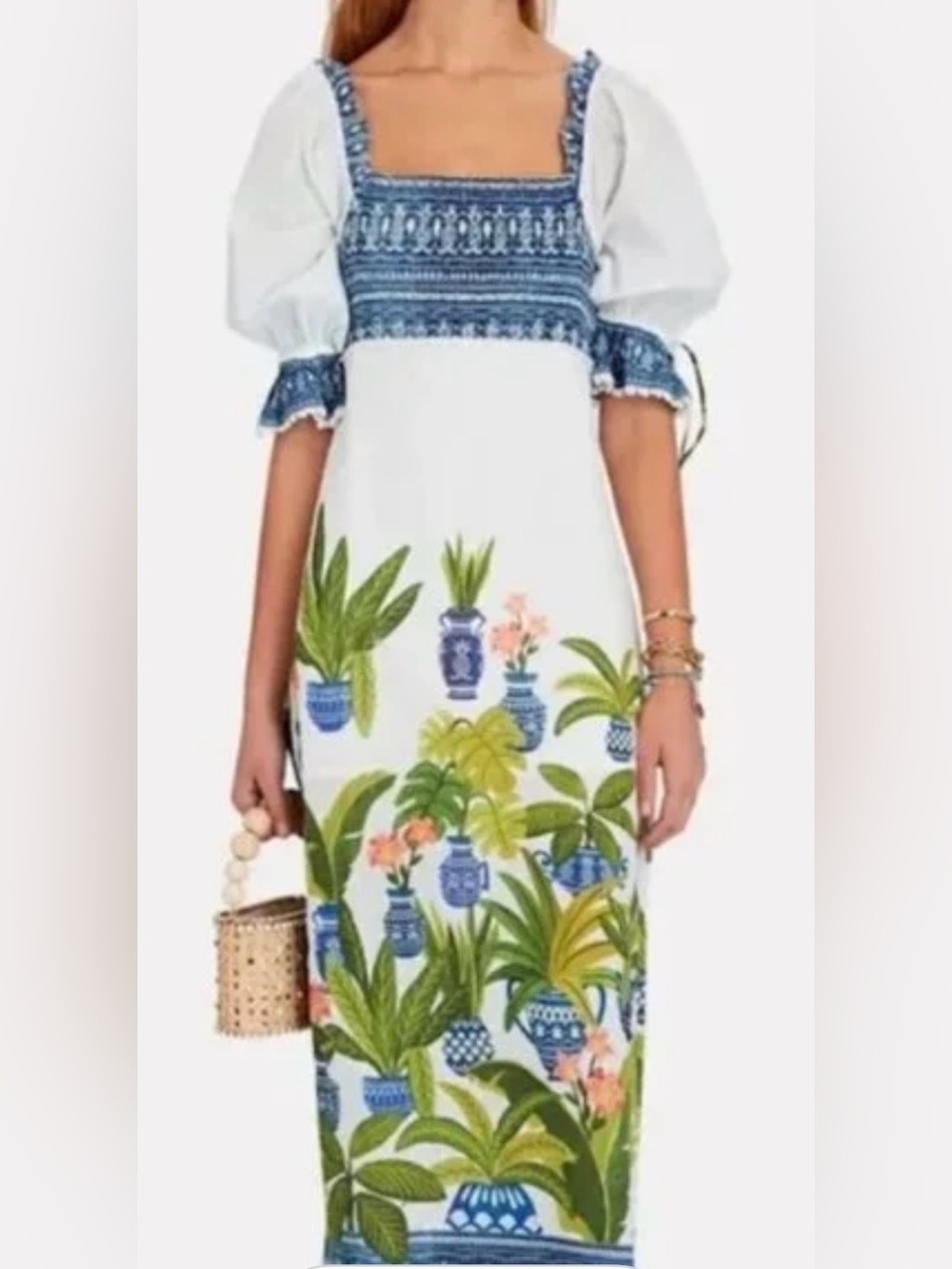 Farm Rio ginger jar print dress XS